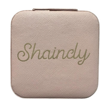 Load image into Gallery viewer, Personalized Pink Travel Jewelry Box
