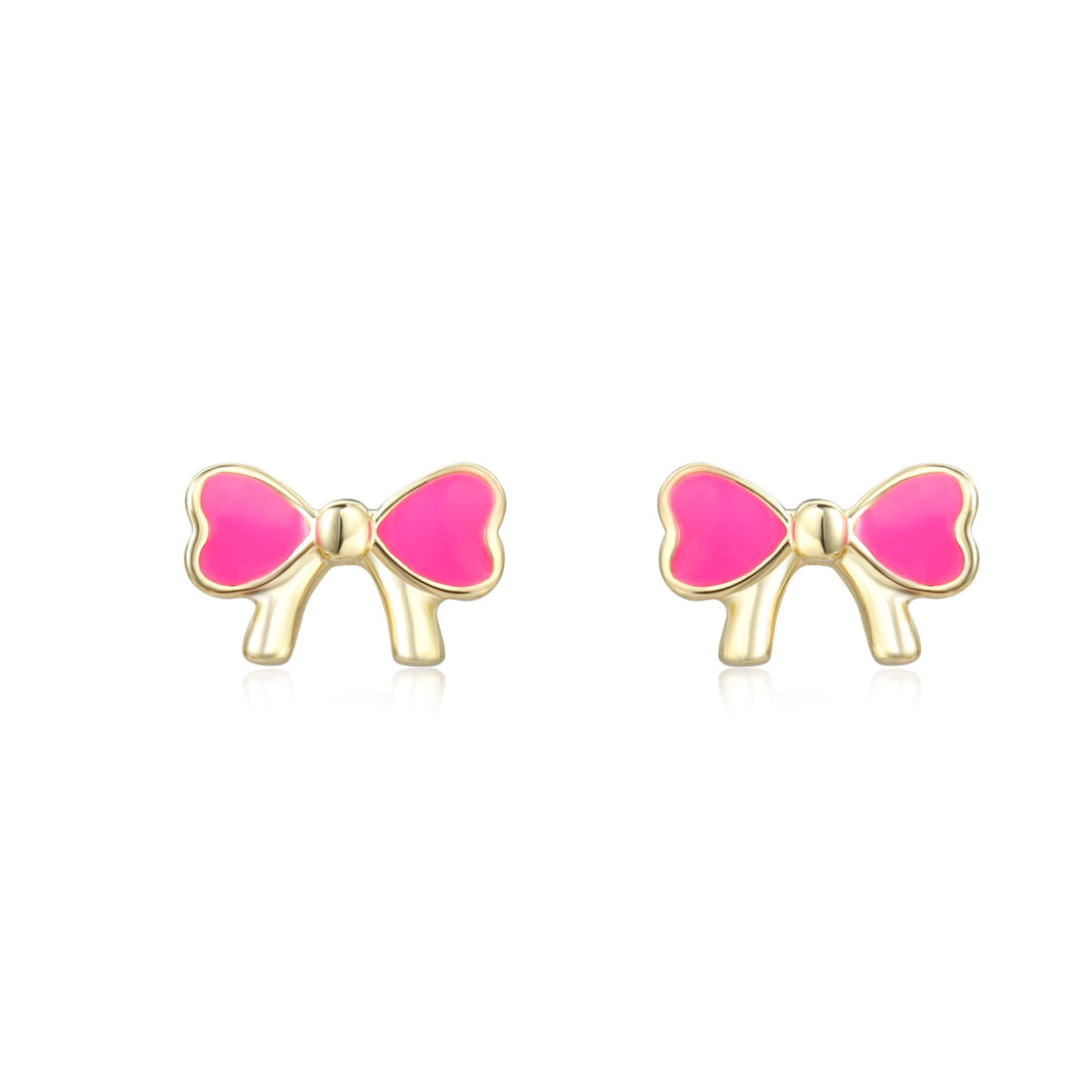 Pink Bow Screwback
