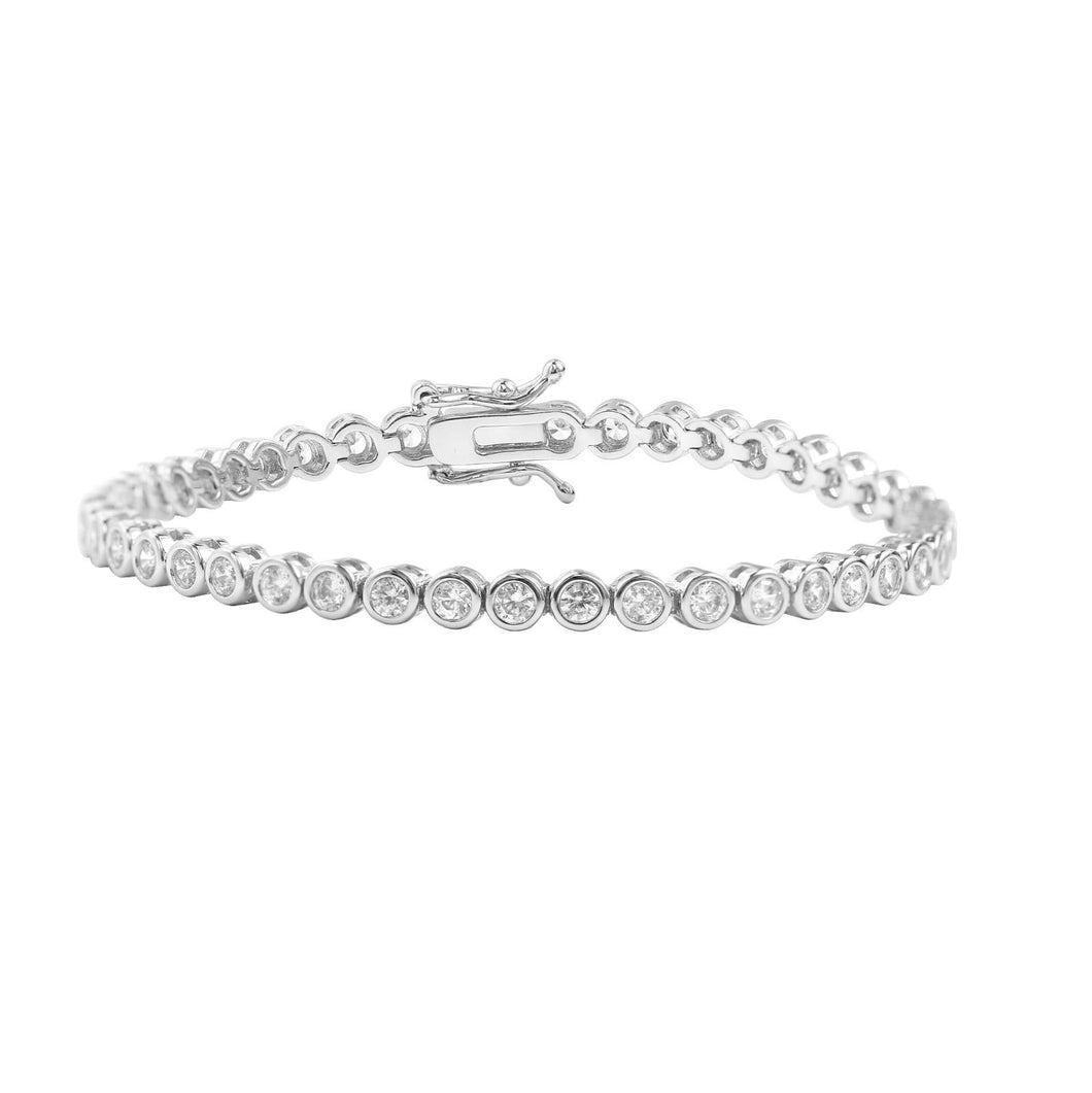 Sparkle and Silver Tennis Bracelet