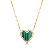 Load image into Gallery viewer, Green Heart Pendant Necklace
