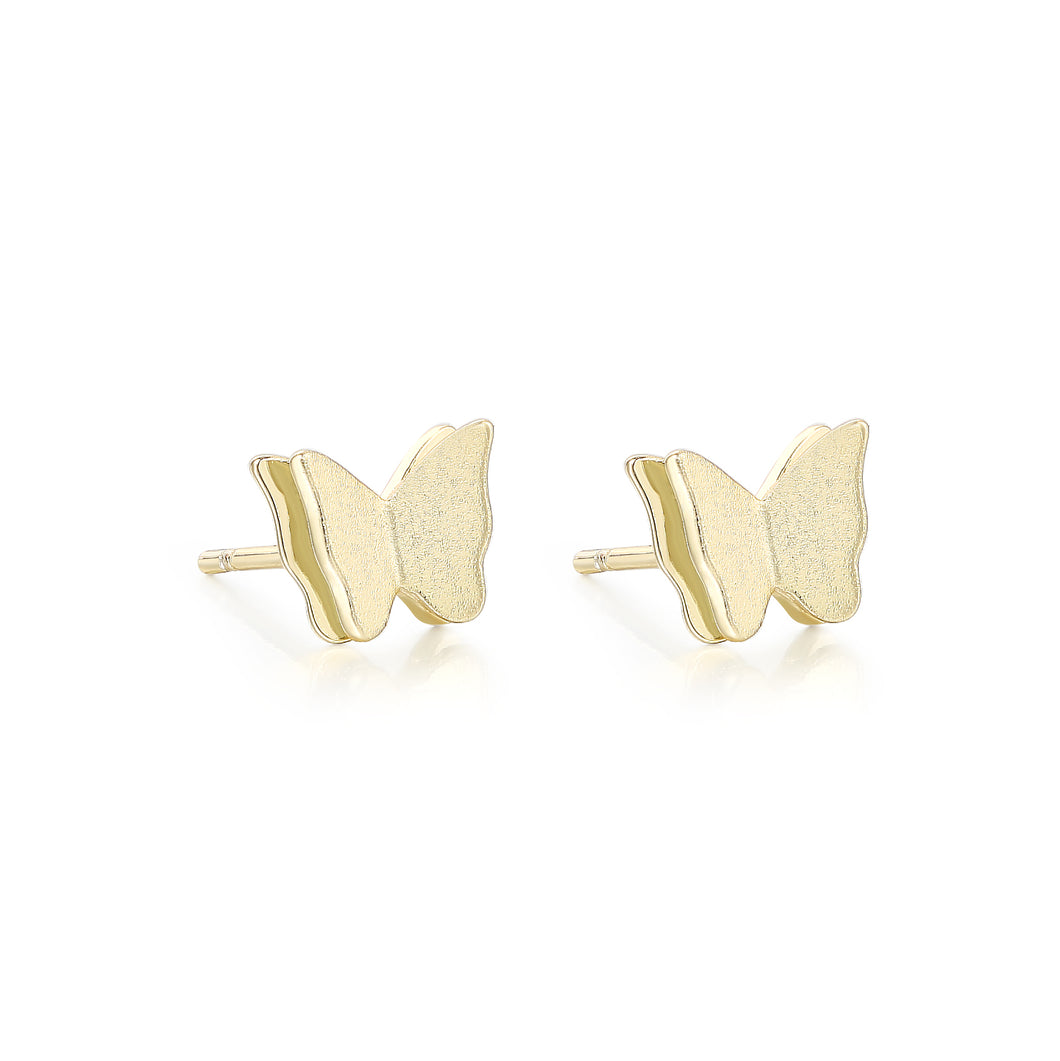 3D Gold Butterfly Push Back
